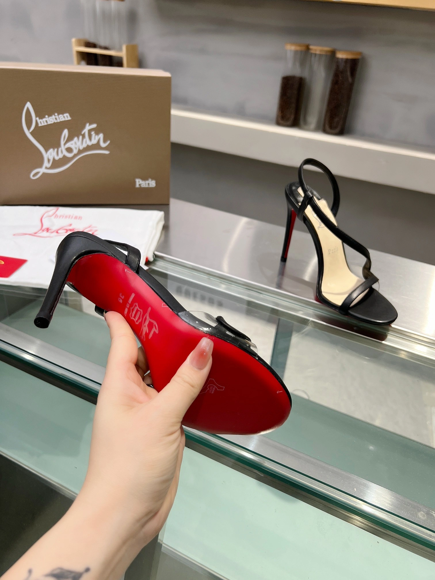 &COCO-- 8ou2ou 3210190BK01 Heel height：10.5CM sheepskin item:D-X000G0388